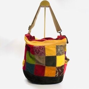 Lucky Brand Patchwork and Suede Tote Bag
